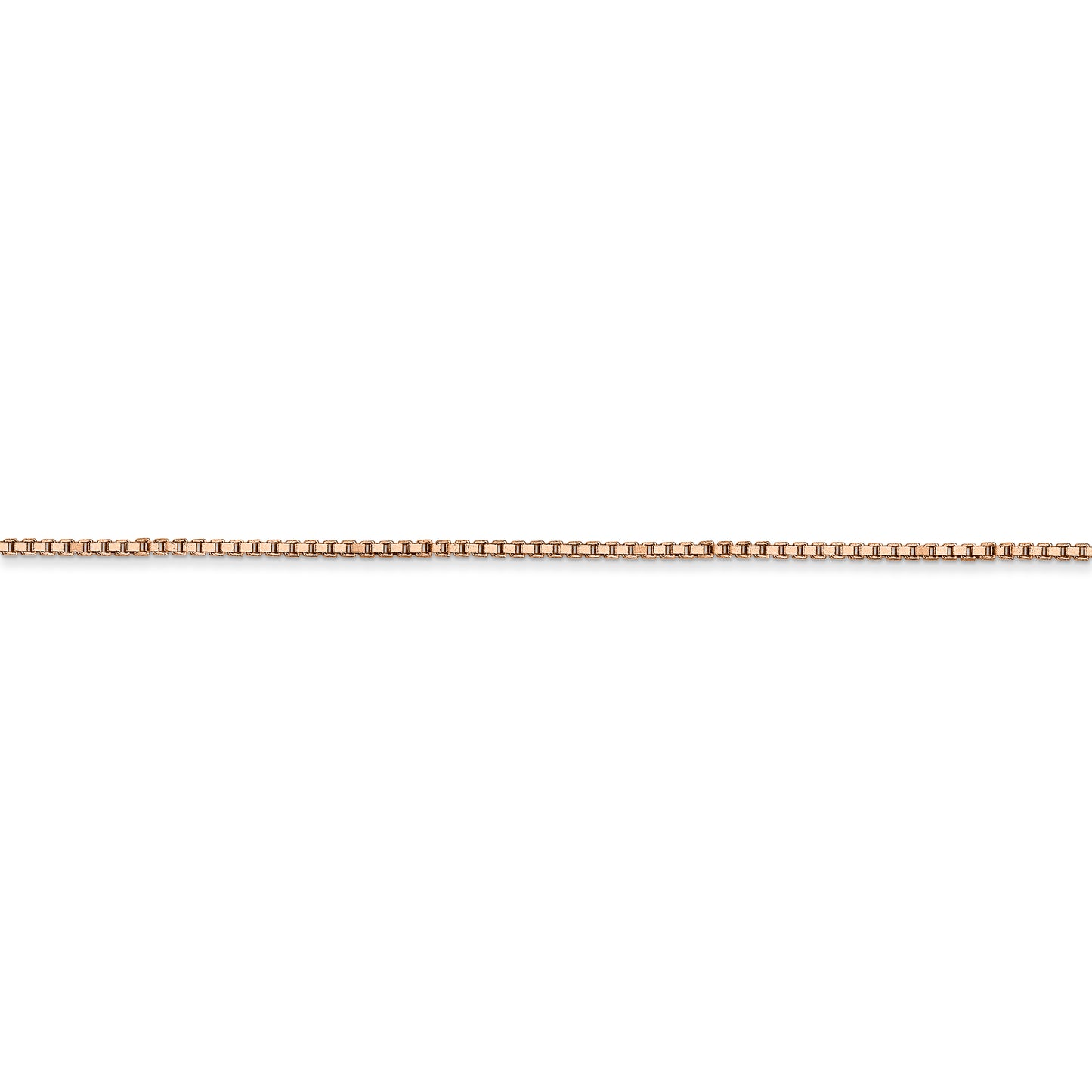 14k Rose Gold 1.0mm Box Chain