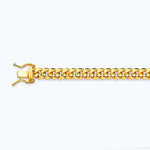 14K 5.5MM YELLOW GOLD HOLLOW MIAMI CUBAN 28" CHAIN NECKLACE (AVAILABLE IN LENGTHS 7" - 30")