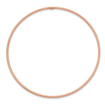 14k 1.5mm Rose Gold Textured Slip-on Bangle Bracelet