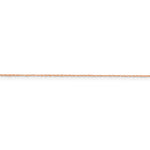 14k Rose Gold .5mm Baby Rope Chain