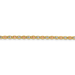 14k 2.75mm Tri-color Gold Pav? Valentino Chain