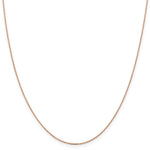 14k Rose Gold 1.0mm D/C Cable Chain