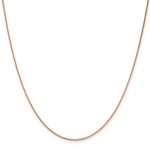 14k Rose Gold 1.4mm D/C Cable Chain