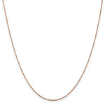 14k Rose Gold .8mm D/C Cable Chain