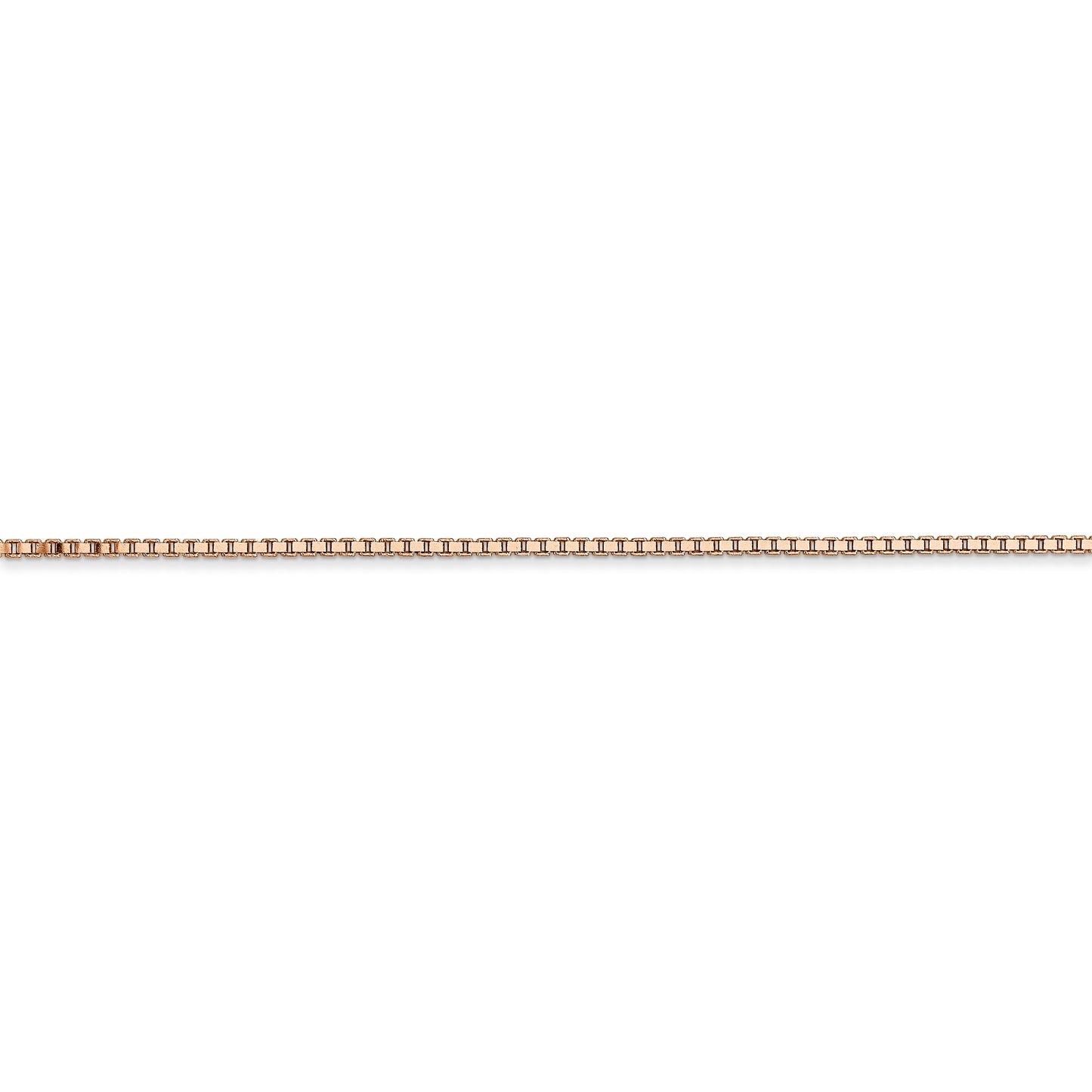 14k Rose Gold 1.10mm Box Chain